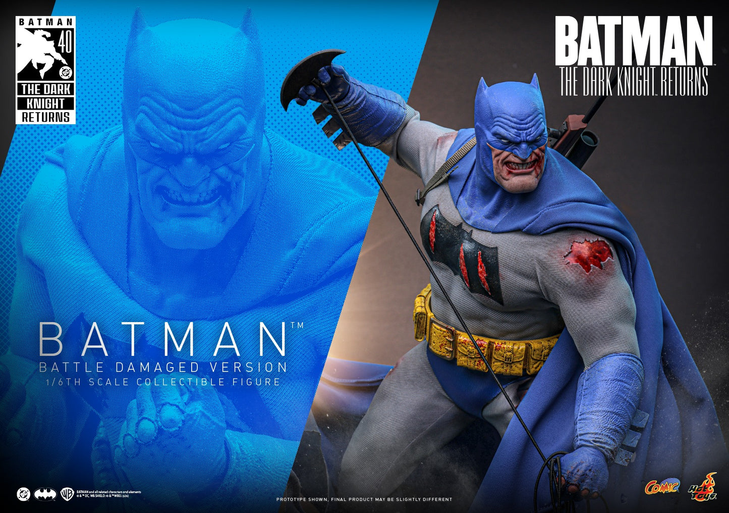 Hot Toys - CMS031 -  Batman: The Dark Knight™ Returns: Batman™ (Battle Damaged Version) 1/6th Collectibles Figure  Pre-order NOW