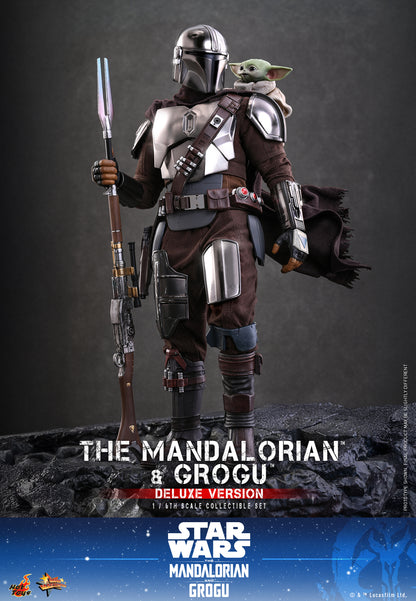 Hot Toys - MMS872 - Star Wars: The Mandalorian & Grogu™ - The Mandalorian™ and Grogu™ (Deluxe Version) 1/6th scale Collectible Set Pre-order NOW