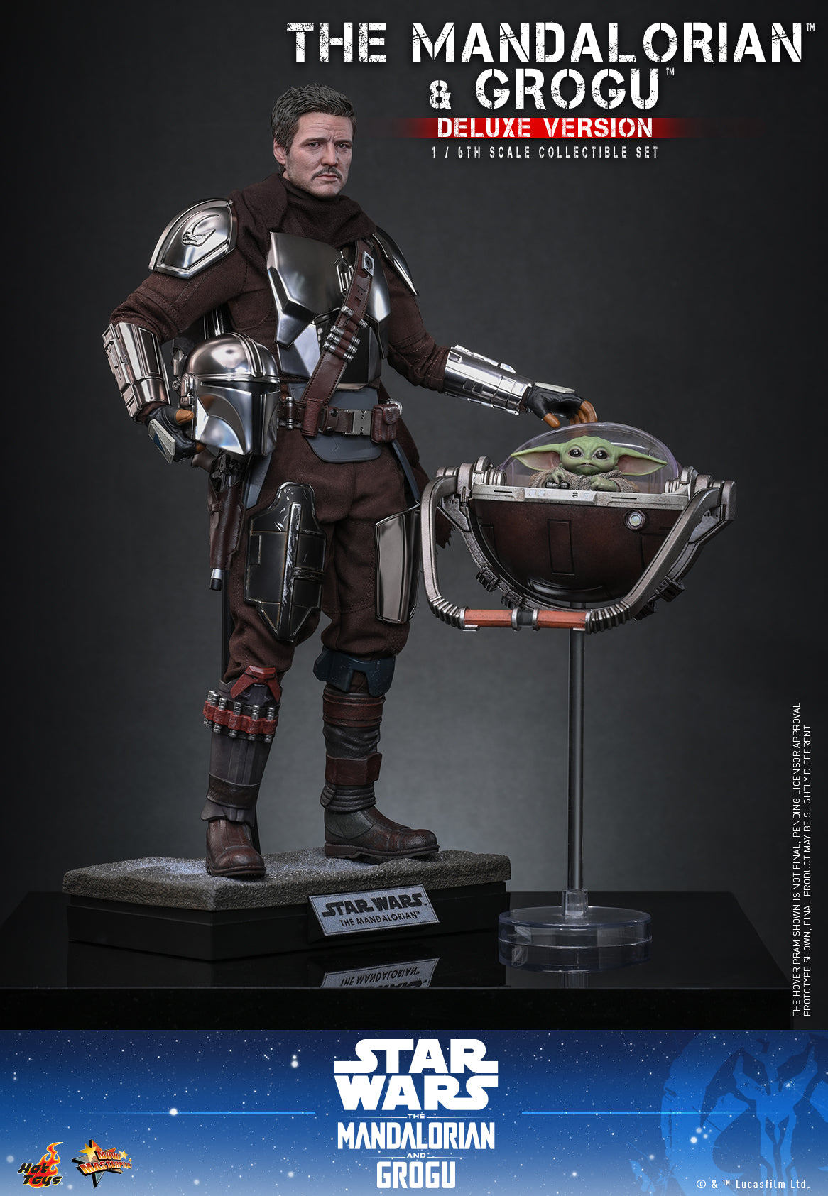 Hot Toys - MMS872 - Star Wars: The Mandalorian & Grogu™ - The Mandalorian™ and Grogu™ (Deluxe Version) 1/6th scale Collectible Set Pre-order NOW