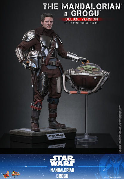 Hot Toys - MMS872 - Star Wars: The Mandalorian & Grogu™ - The Mandalorian™ and Grogu™ (Deluxe Version) 1/6th scale Collectible Set Pre-order NOW