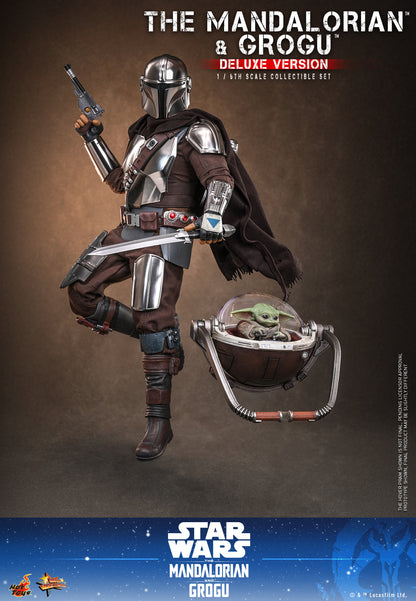 Hot Toys - MMS872 - Star Wars: The Mandalorian & Grogu™ - The Mandalorian™ and Grogu™ (Deluxe Version) 1/6th scale Collectible Set Pre-order NOW