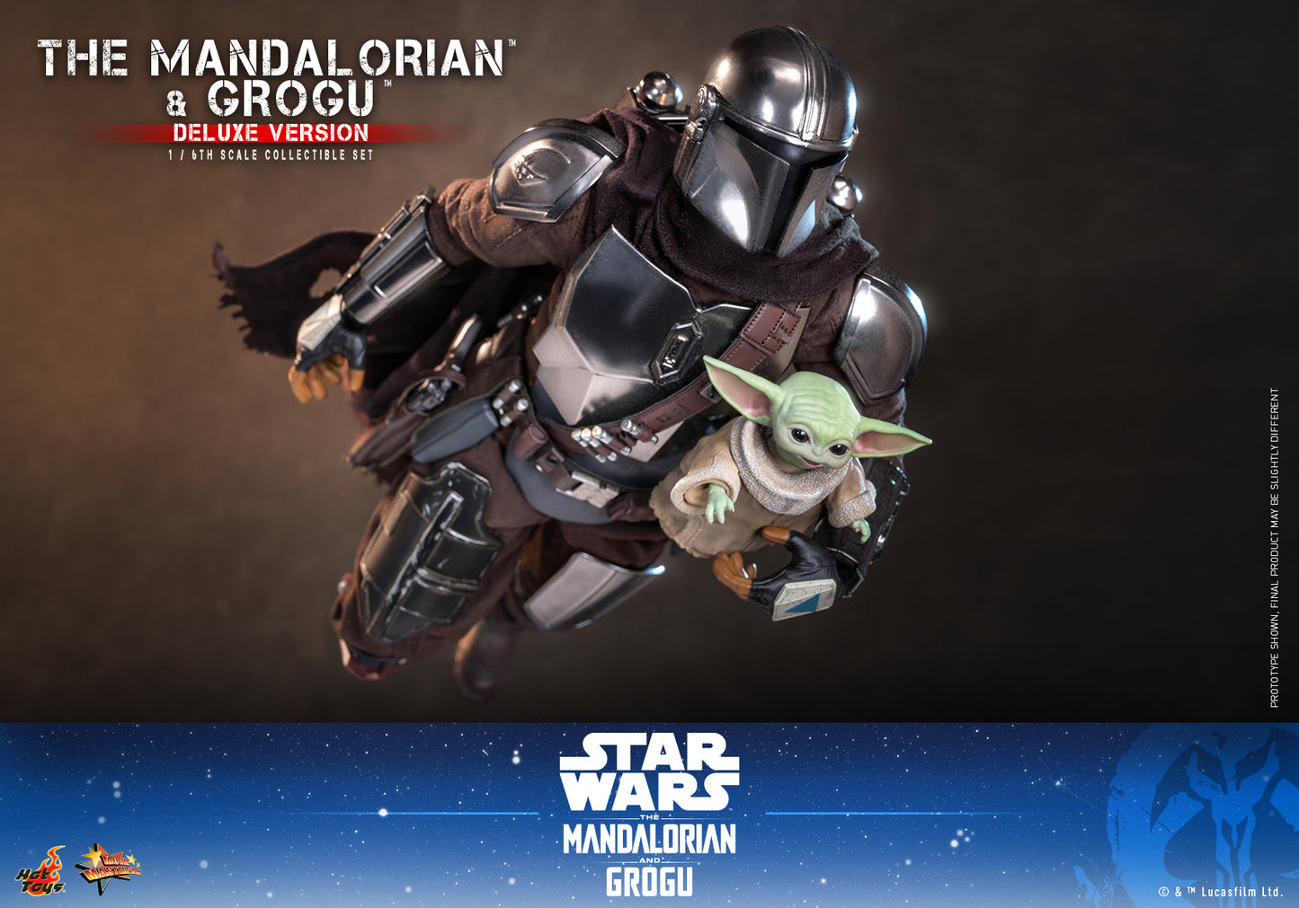 Hot Toys - MMS872 - Star Wars: The Mandalorian & Grogu™ - The Mandalorian™ and Grogu™ (Deluxe Version) 1/6th scale Collectible Set Pre-order NOW
