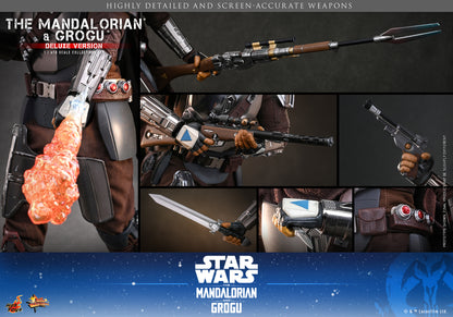 Hot Toys - MMS872 - Star Wars: The Mandalorian & Grogu™ - The Mandalorian™ and Grogu™ (Deluxe Version) 1/6th scale Collectible Set Pre-order NOW