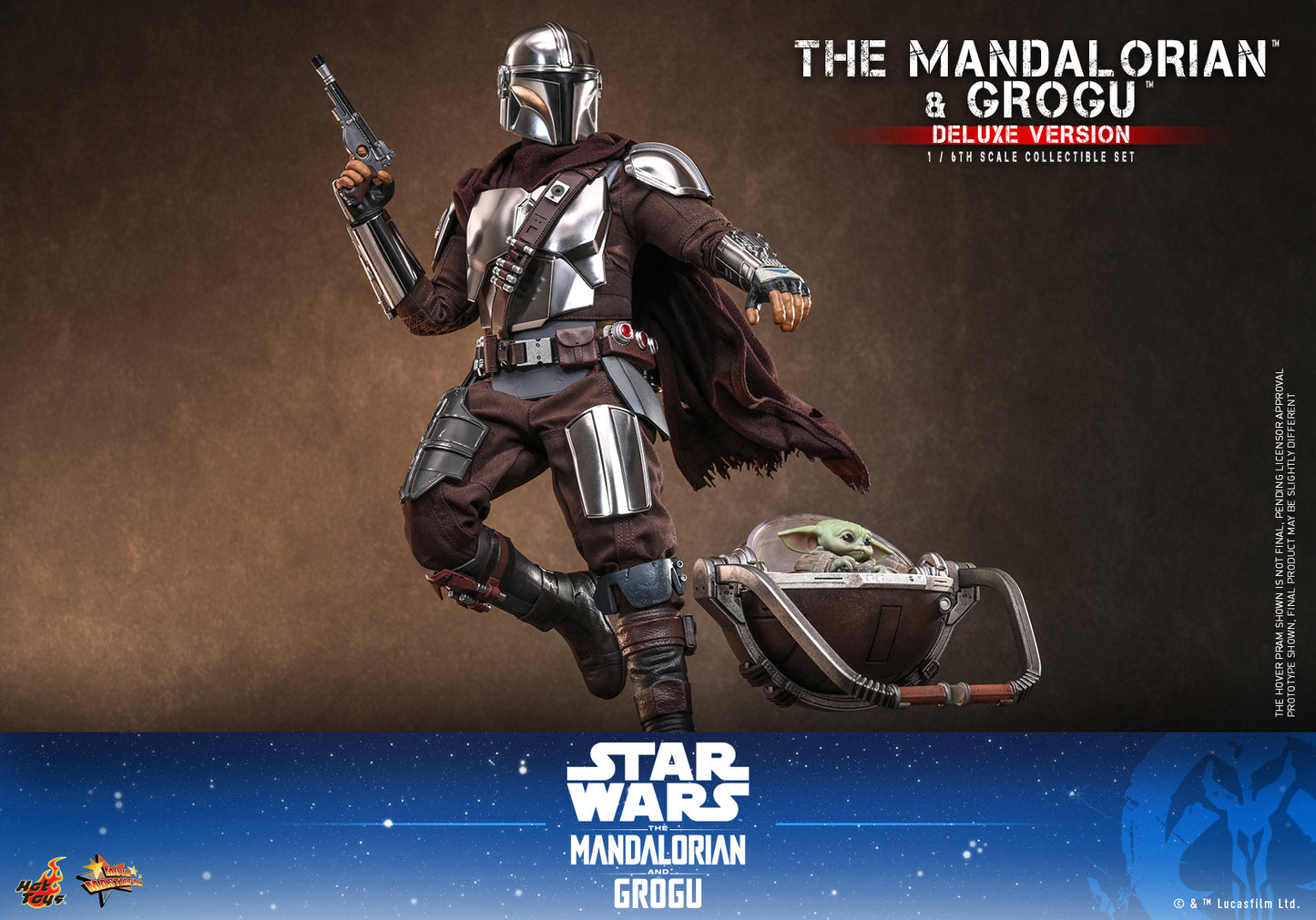 Hot Toys - MMS872 - Star Wars: The Mandalorian & Grogu™ - The Mandalorian™ and Grogu™ (Deluxe Version) 1/6th scale Collectible Set Pre-order NOW