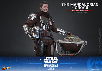 Hot Toys - MMS872 - Star Wars: The Mandalorian & Grogu™ - The Mandalorian™ and Grogu™ (Deluxe Version) 1/6th scale Collectible Set Pre-order NOW