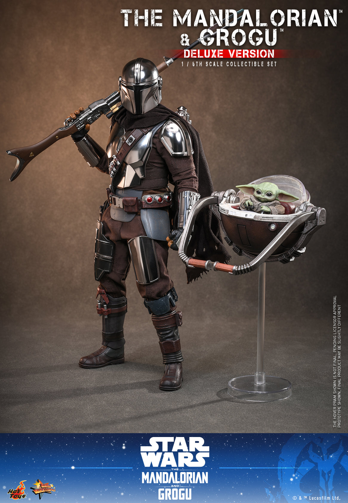 Hot Toys - MMS872 - Star Wars: The Mandalorian & Grogu™ - The Mandalorian™ and Grogu™ (Deluxe Version) 1/6th scale Collectible Set Pre-order NOW