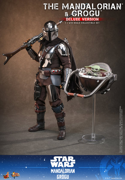 Hot Toys - MMS872 - Star Wars: The Mandalorian & Grogu™ - The Mandalorian™ and Grogu™ (Deluxe Version) 1/6th scale Collectible Set Pre-order NOW