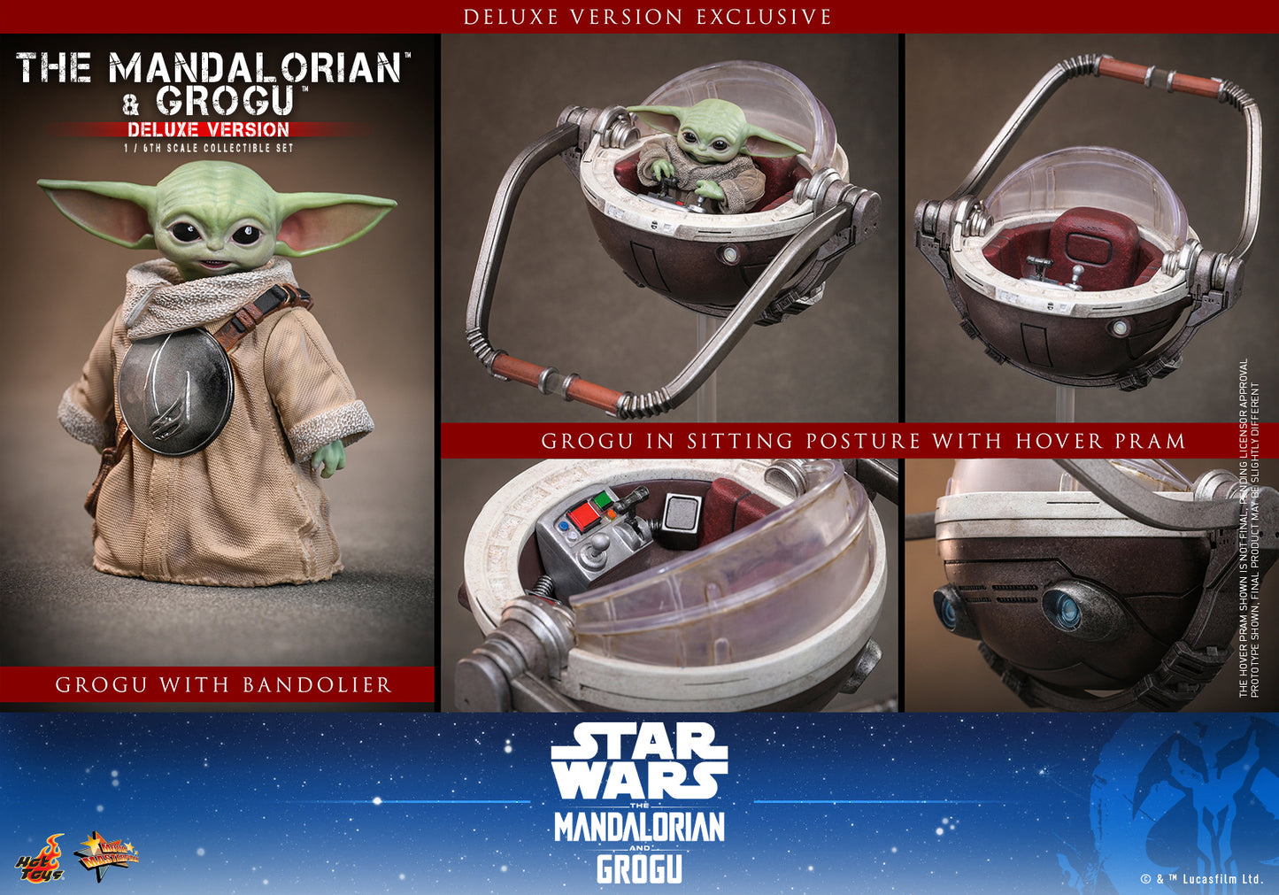 Hot Toys - MMS872 - Star Wars: The Mandalorian & Grogu™ - The Mandalorian™ and Grogu™ (Deluxe Version) 1/6th scale Collectible Set Pre-order NOW