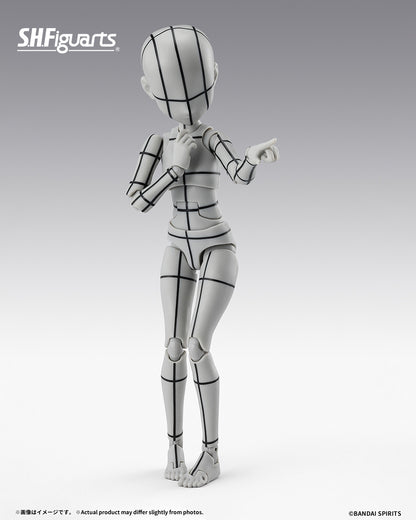 Tamashii Nations - S.H.Figuarts - BODY-CHAN -KEN SUGIMORI- Edition -WIREFRAME-(Gray Color Ver.) Pre-order NOW