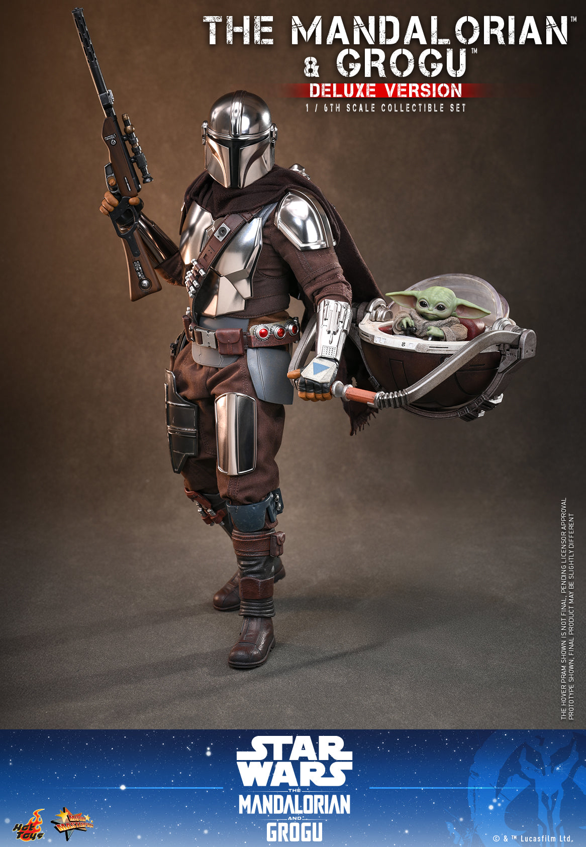 Hot Toys - MMS872 - Star Wars: The Mandalorian & Grogu™ - The Mandalorian™ and Grogu™ (Deluxe Version) 1/6th scale Collectible Set Pre-order NOW