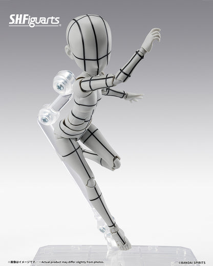 Tamashii Nations - S.H.Figuarts - BODY-CHAN -KEN SUGIMORI- Edition -WIREFRAME-(Gray Color Ver.) Pre-order NOW