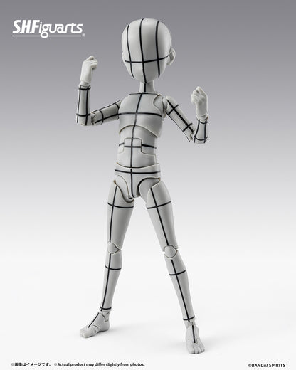 Tamashii Nations - S.H.Figuarts - BODY-KUN -KEN SUGIMORI- Edition -WIREFRAME-(Gray Color Ver.) Pre-order NOW