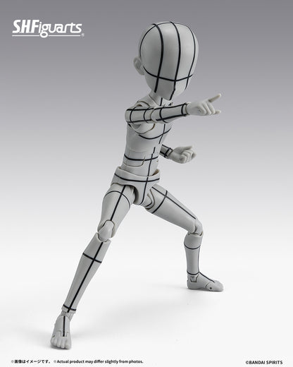 Tamashii Nations - S.H.Figuarts - BODY-KUN -KEN SUGIMORI- Edition -WIREFRAME-(Gray Color Ver.) Pre-order NOW