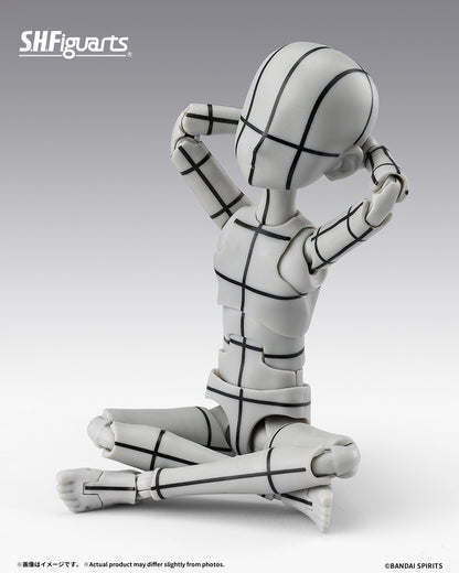 Tamashii Nations - S.H.Figuarts - BODY-KUN -KEN SUGIMORI- Edition -WIREFRAME-(Gray Color Ver.) Pre-order NOW