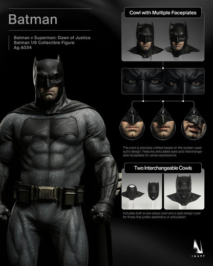 INART - Batman VS Superman Dawn of Justice: 1/6th Scale Batman Collectible Figure Pre-order NOW