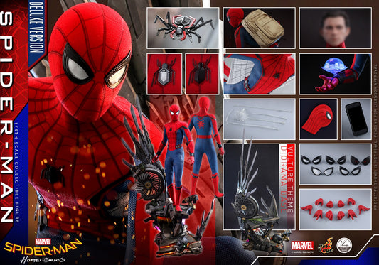 PRE-LOVED - HOT TOYS - QS015 - SPIEDR-MAN HOMECOMING - 1/4 SCALE SPIDER-MAN