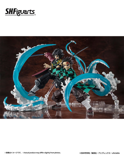 Tamashii Nations - S.H.Figuarts - Demon Slayer: Tanjiro Kamado and Giyu Tomioka Water Breathing Effect Set Pre-order Now!!!