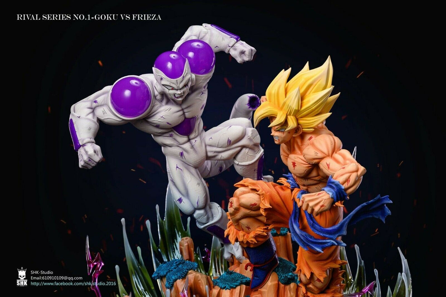SHK Studio - Dragon Ball Z: Son Goku Super Saiyan VS Frieza Final Form 1/6th Scale GK Statue