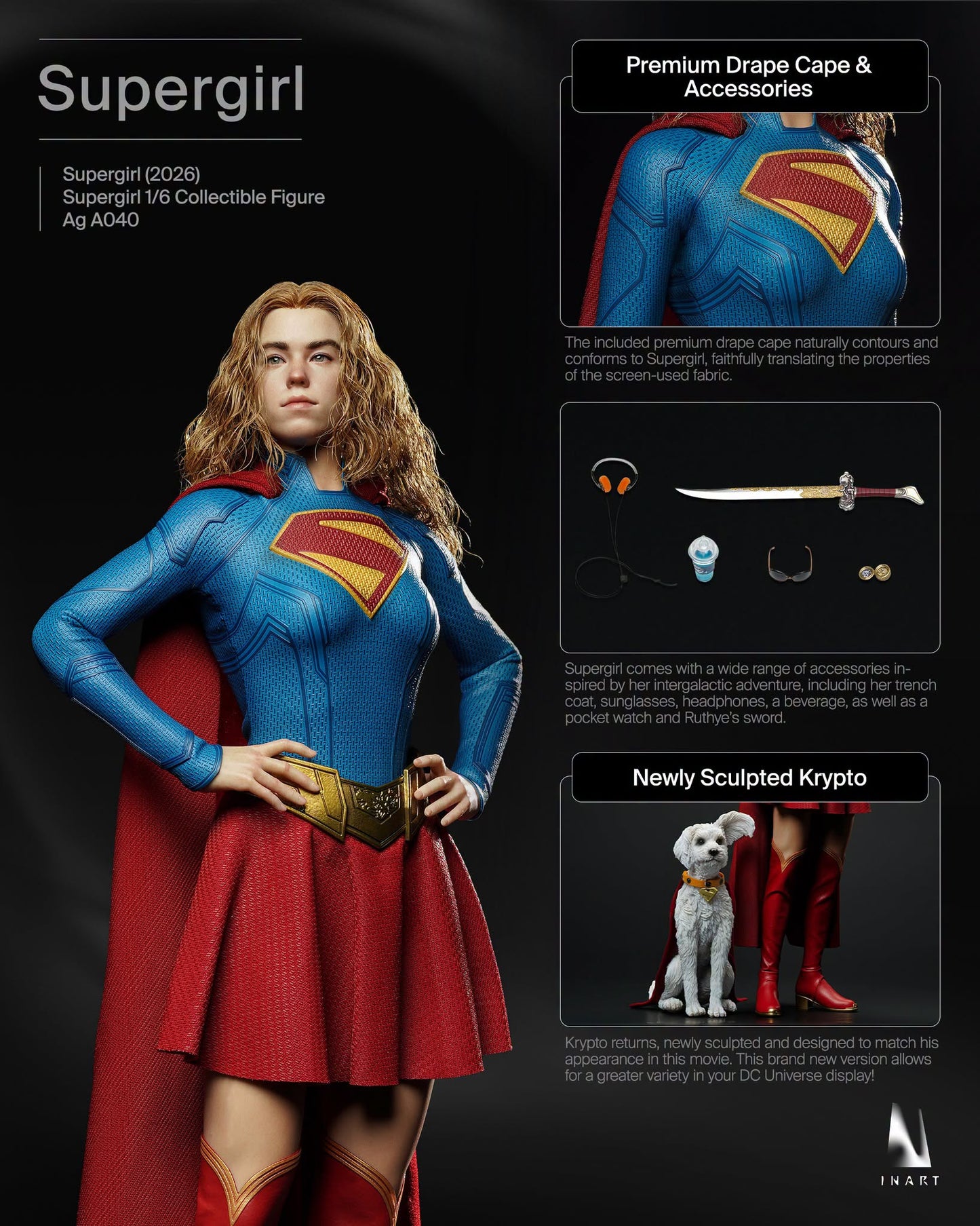 Inart Collectibles - Supergirl: 1/6th Scale Supergirl Pre-order