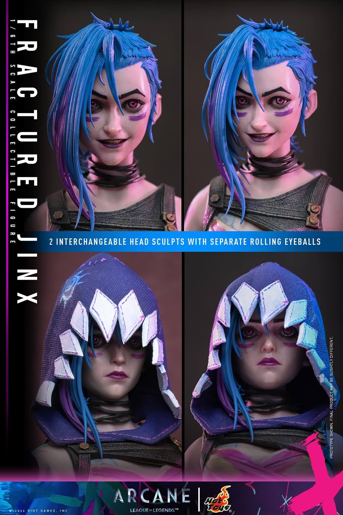 Hot Toys - TMS183- Arcane: Fractured Jinx 1/6th Scale Collectible Figure Pre-order