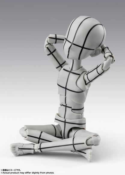 Tamashii Nations - S.H.Figuarts - BODY-KUN -KEN SUGIMORI- Edition -WIREFRAME-(Gray Color Ver.)