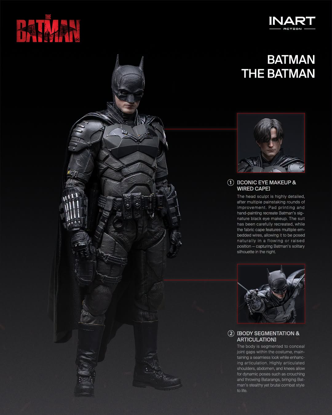 INART Collectibles - The Batman: 1/12 Scale Batman Preorder
