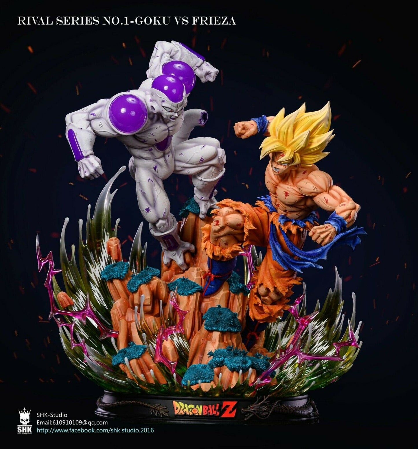 SHK Studio - Dragon Ball Z: Son Goku Super Saiyan VS Frieza Final Form 1/6th Scale GK Statue