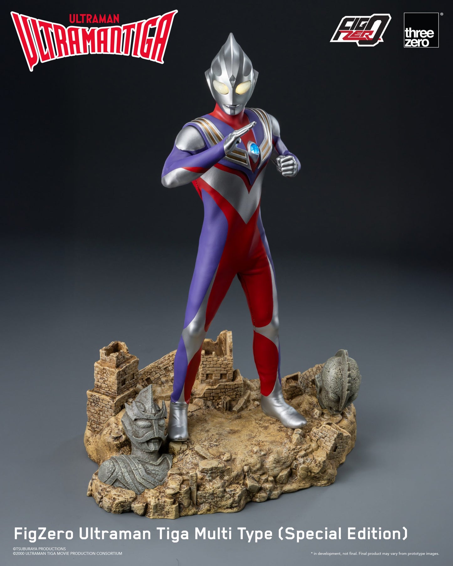 Threezero - Ultraman Tiga:  1/6th Scale FigZero Ultraman Tiga Multi Type (Special Edition)