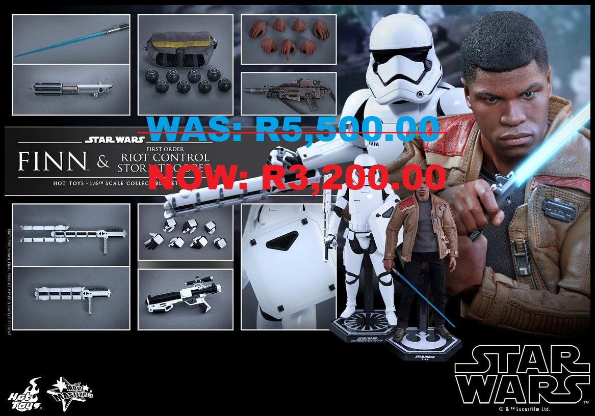 Special Sales - HOT TOYS - MMS346 - Finn and First Order Riot Control Stormtrooper