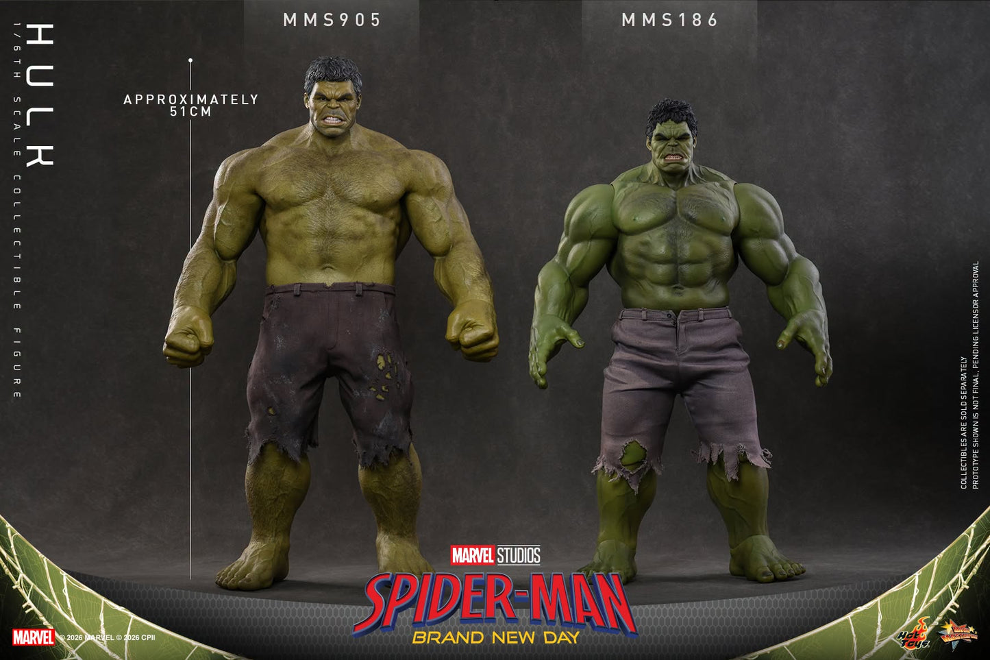 Hot Toys – MMS905 – Spider-man: Brand New Day: Hulk 1/6th scale Collectible Figure - Preorder