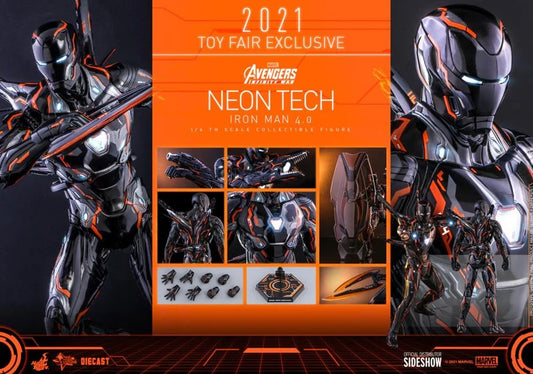 PRE-LOVED - Hot Toys - MMS597D39 - Iron Man Mark L 4.0 Neon Tech (2021 Toys Fair Exclusive)