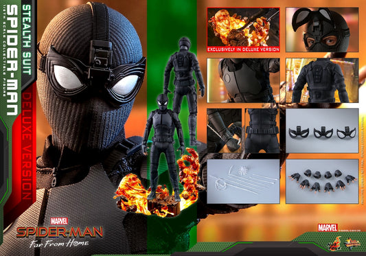 PRE-LOVED - Hot Toys - MMS541 - Spider-Man : Far From Home (Stealth Suit)