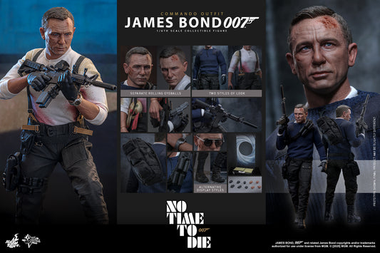 Hot Toys – MMS804 – JAMES BOND (No Time To Die):  James Bond (Commando Outfit) 1/6th scale Collectible Set