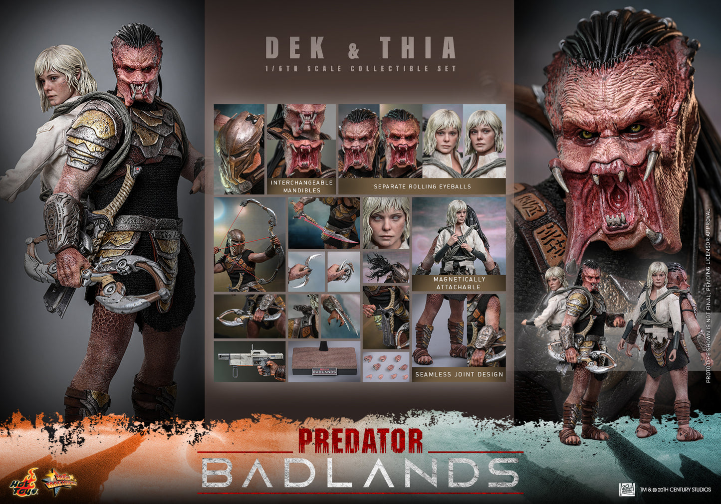 Hot Toys – MMS850 – Predator: Badlands: Dek & Thai 1/6th scale Collectible Set