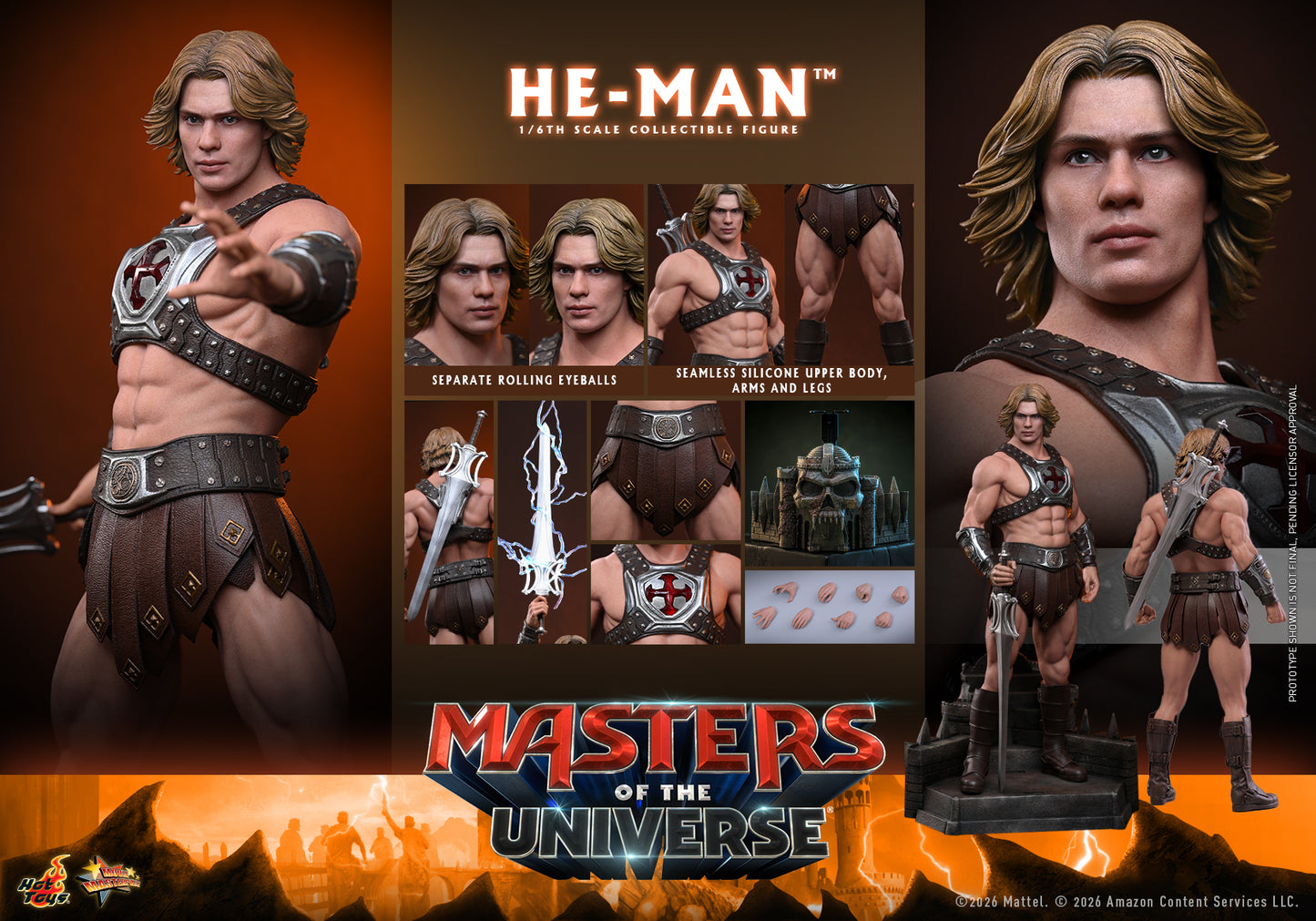 Hot Toys – MMS888 – MASTER OF THE UNIVERSE: He-Man 1/6th scale Collectible Figure - Pre-order
