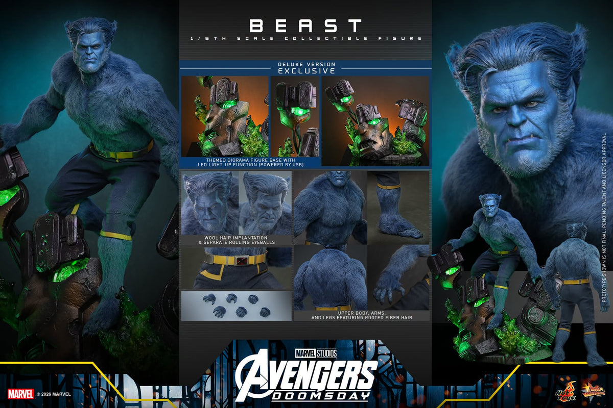 Hot Toys – MMS921 – Avengers: Doomsday: Beast (Deluxe Version) 1/6th scale Collectible Figure - Preorder Now