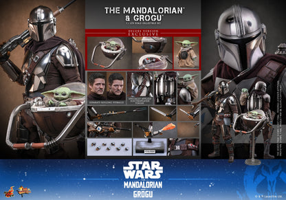 Hot Toys - MMS872 - Star Wars: The Mandalorian & Grogu™ - The Mandalorian™ and Grogu™ (Deluxe Version) 1/6th scale Collectible Set Pre-order NOW