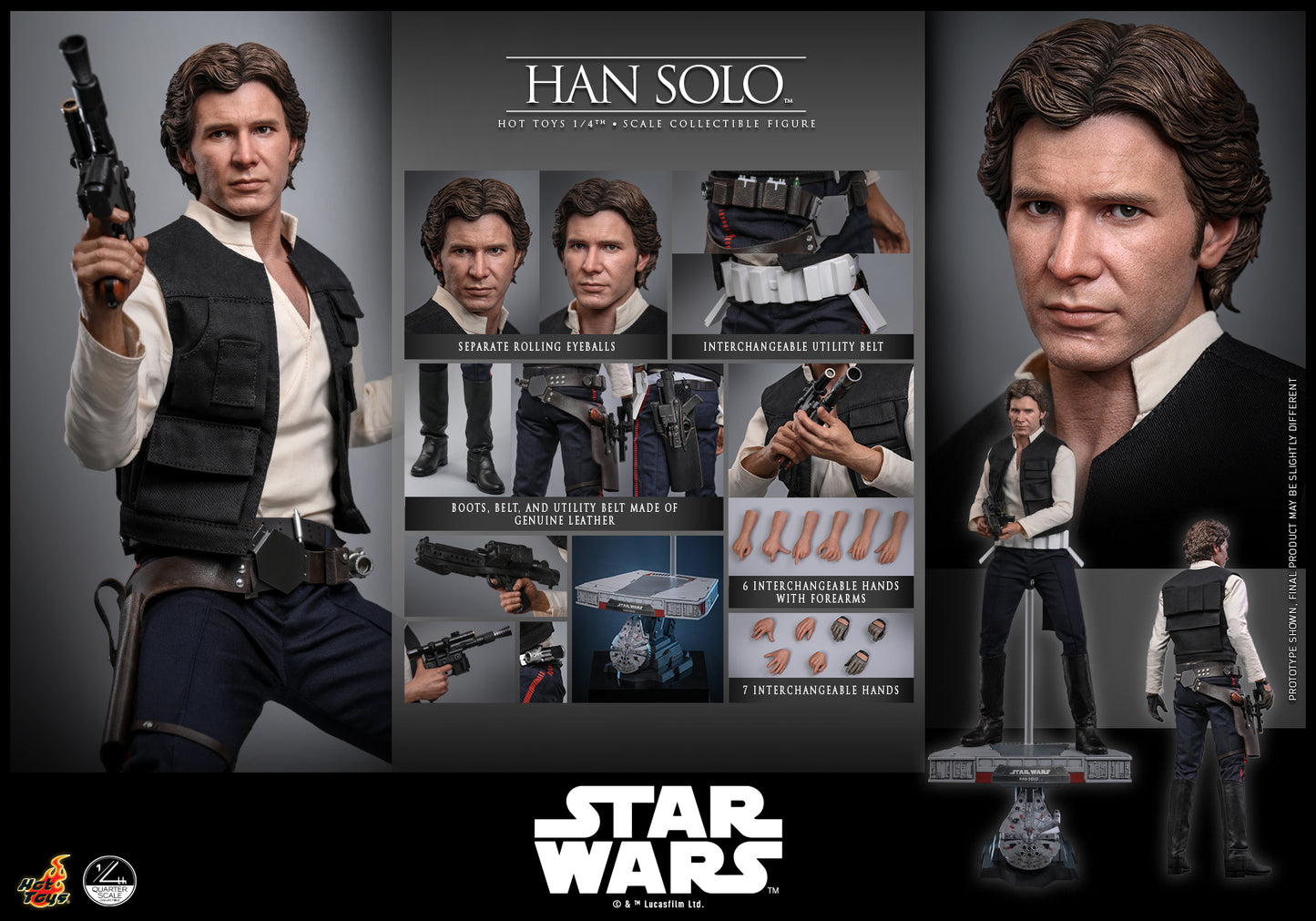 Hot Toys – QS026 – Star Wars: Han Solo 1/4th scale Collectible Figure - Preorder Now!!!