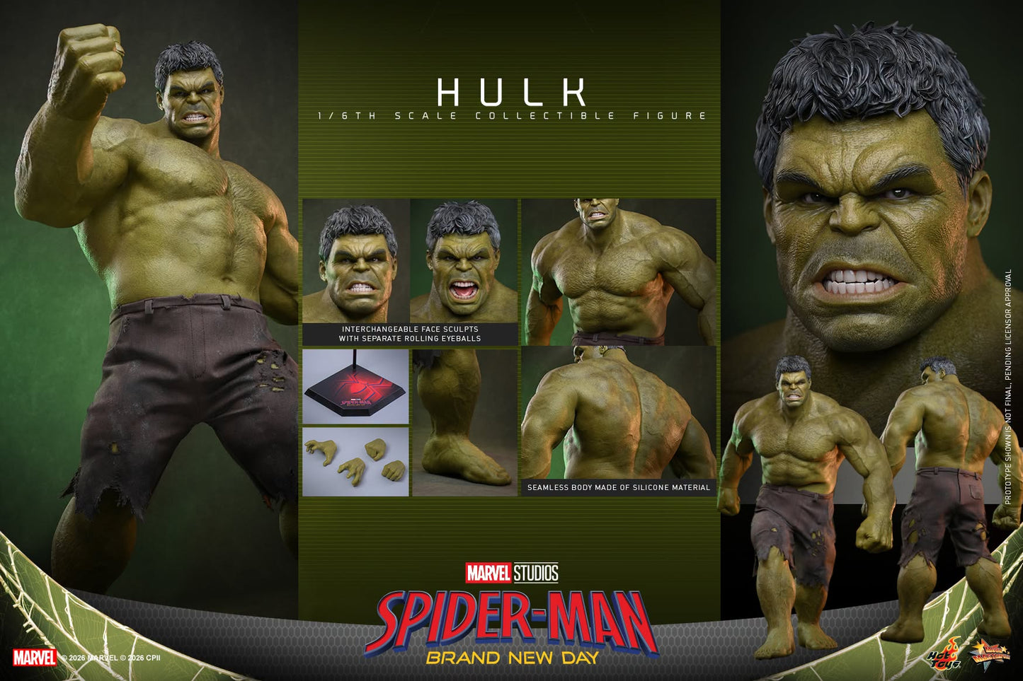 Hot Toys – MMS905 – Spider-man: Brand New Day: Hulk 1/6th scale Collectible Figure - Preorder