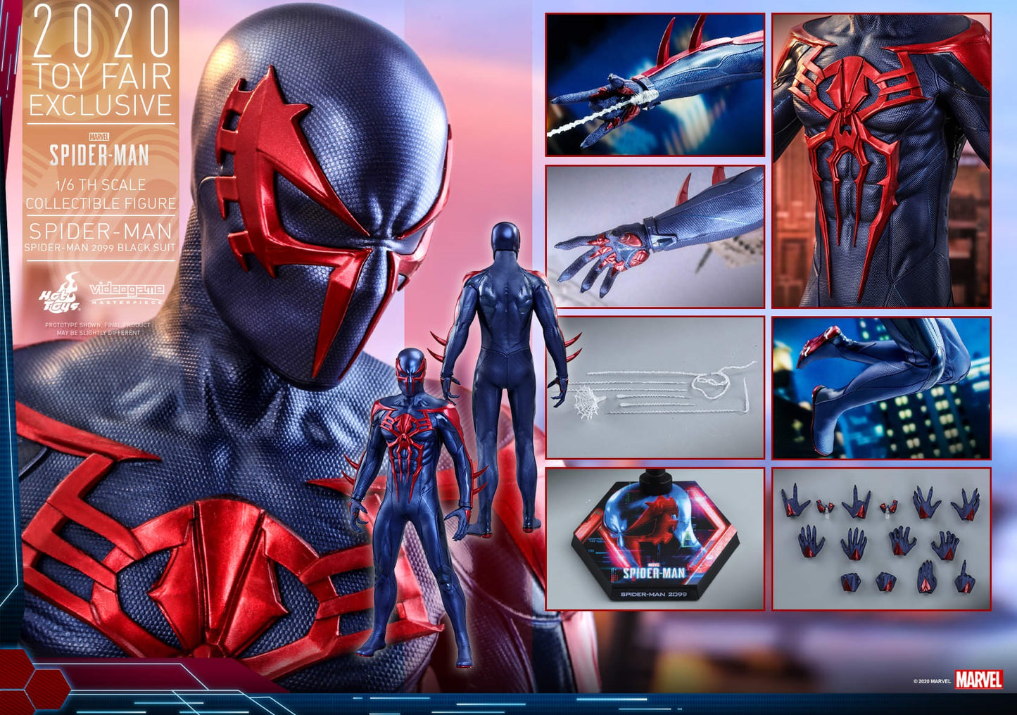 PRE-LOVED - Hot Toys - VGM042 - Marvel’s Spider-Man (2099 Black Suit)