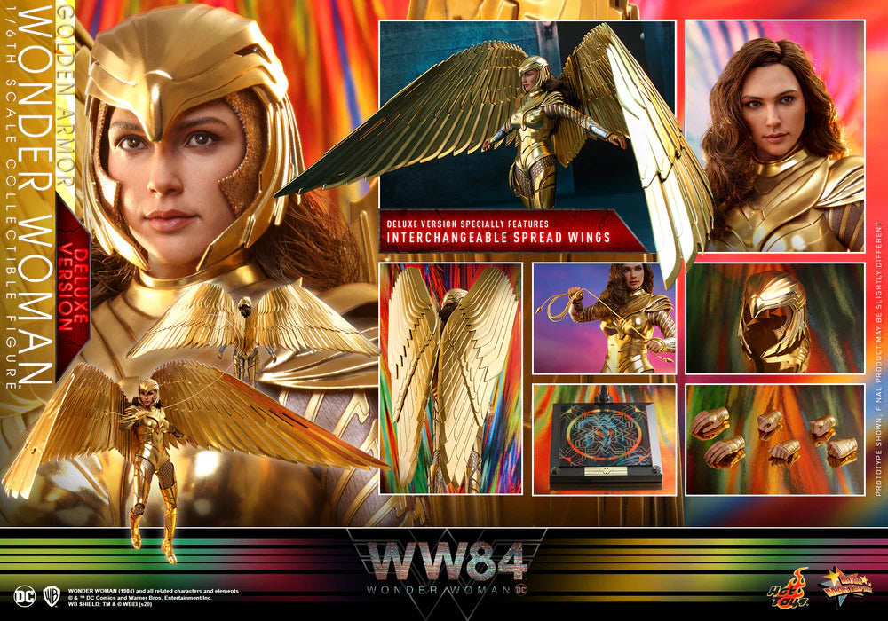 PRE-LOVED - Hot Toys - MMS578 - Golden Armor Wonder Woman (Deluxe Version)