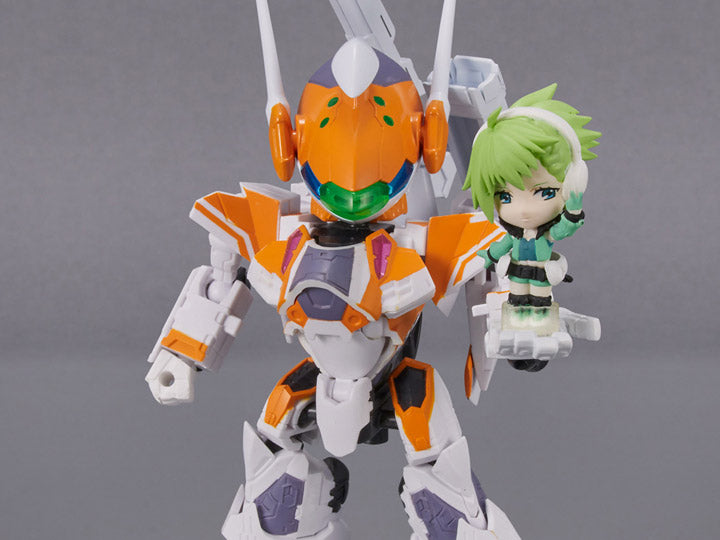 Tamashii Nations - Tiny Session - Macross Delta: VF-31E Siegfried ( Chuck Mustang Use) with Reina Prowler