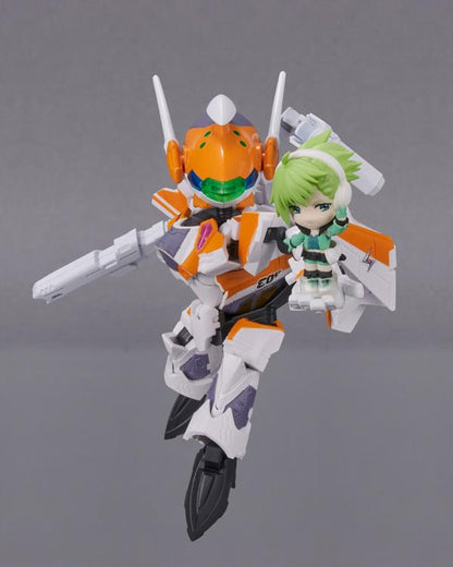 Tamashii Nations - Tiny Session - Macross Delta: VF-31E Siegfried ( Chuck Mustang Use) with Reina Prowler