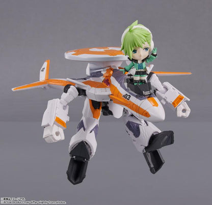 Tamashii Nations - Tiny Session - Macross Delta: VF-31E Siegfried ( Chuck Mustang Use) with Reina Prowler