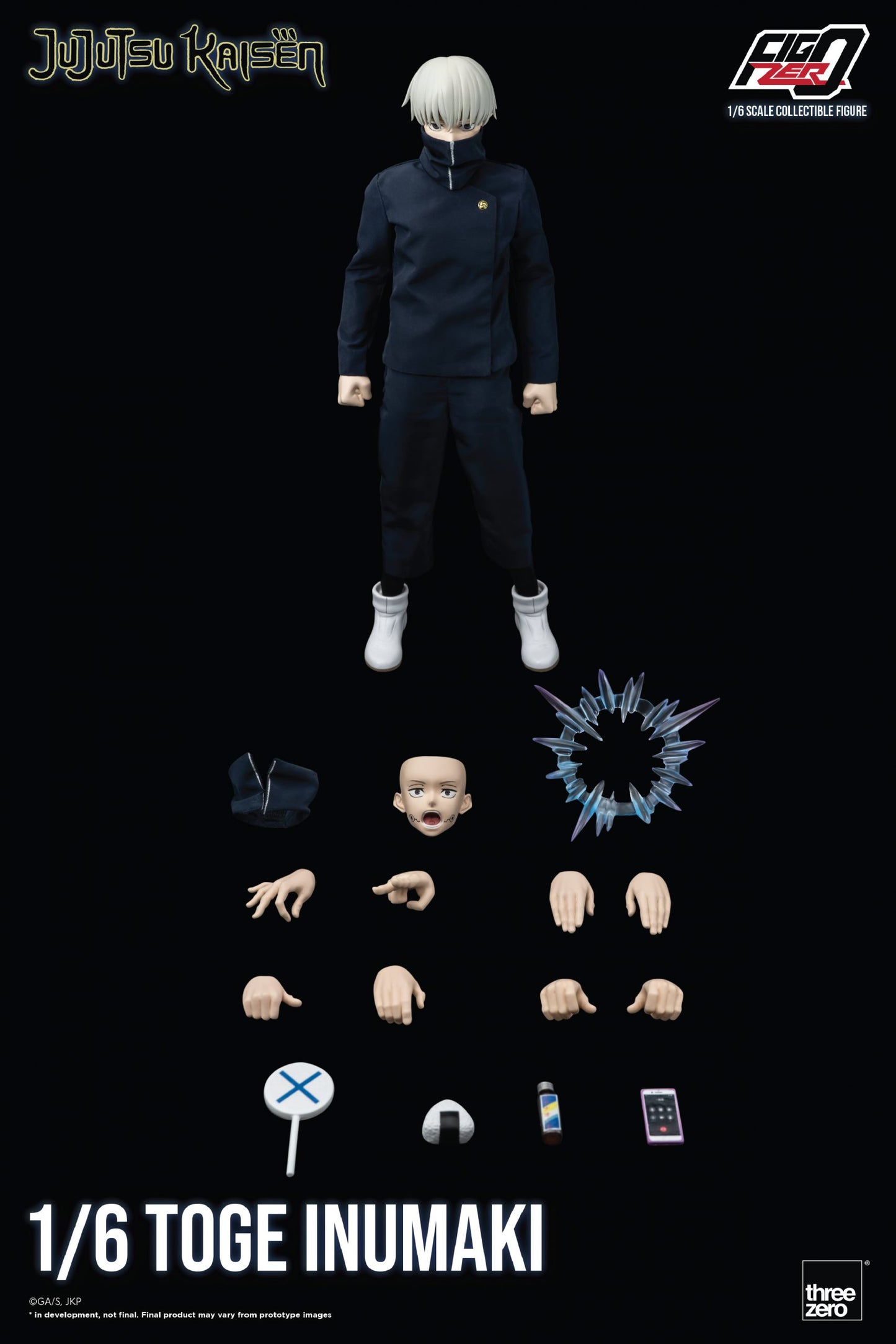Threezero - Jujutsu Kaisen: 1/6 Scale Toge Inumaki Action Figure