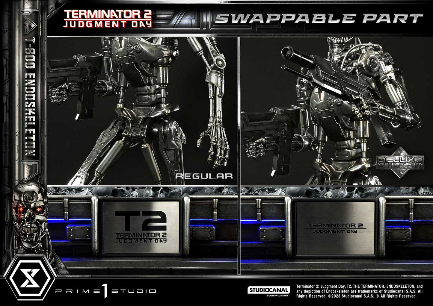 Prime 1 Studio - Terminator 2: Judgment Day - 1/3 Scale T-800 Endoskeleton DELUXE VERSION