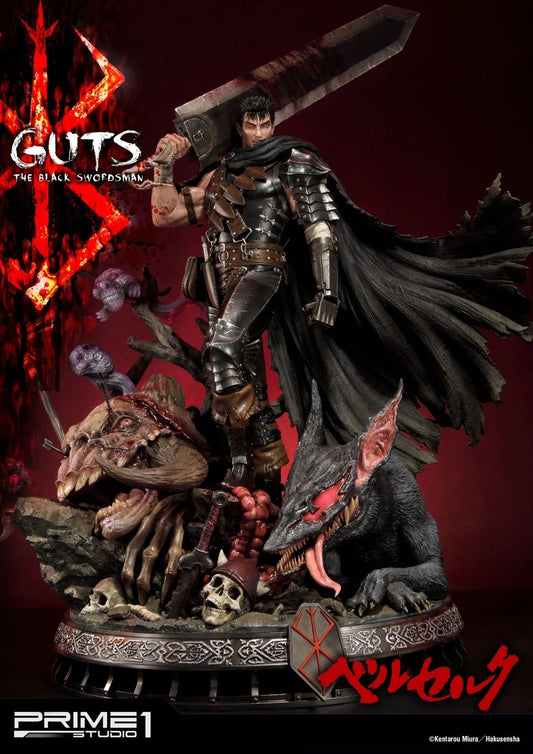 PRE-LOVED - Prime 1 Studio - Berserk: 1/4th Scale Guts, The Black Swordsman Statue