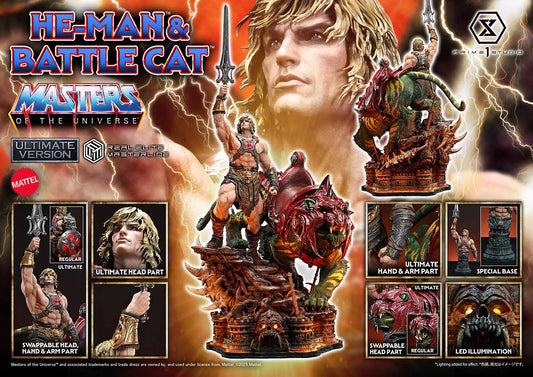 Prime 1 Studio -Masters of the Universe: 1/4 Scale He-Man & Battle Cat (Ultimate Version) Pre-order NOW