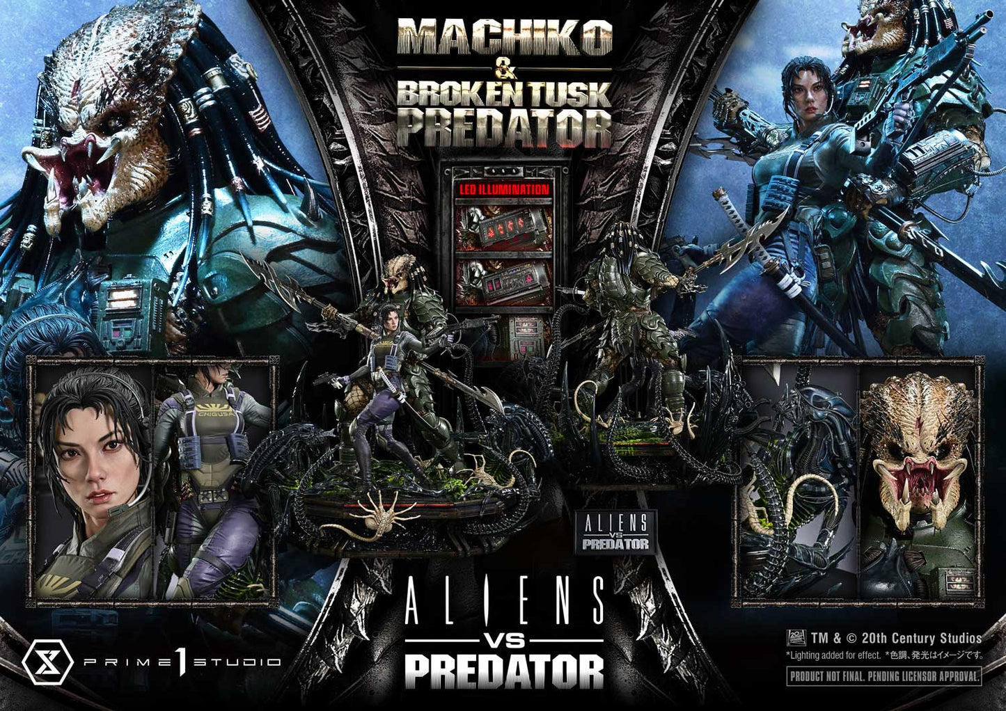 Prime 1 Studio - 1/4 Scale Machiko & Broken Tusk Predator (Regular Version) Pre-order Now