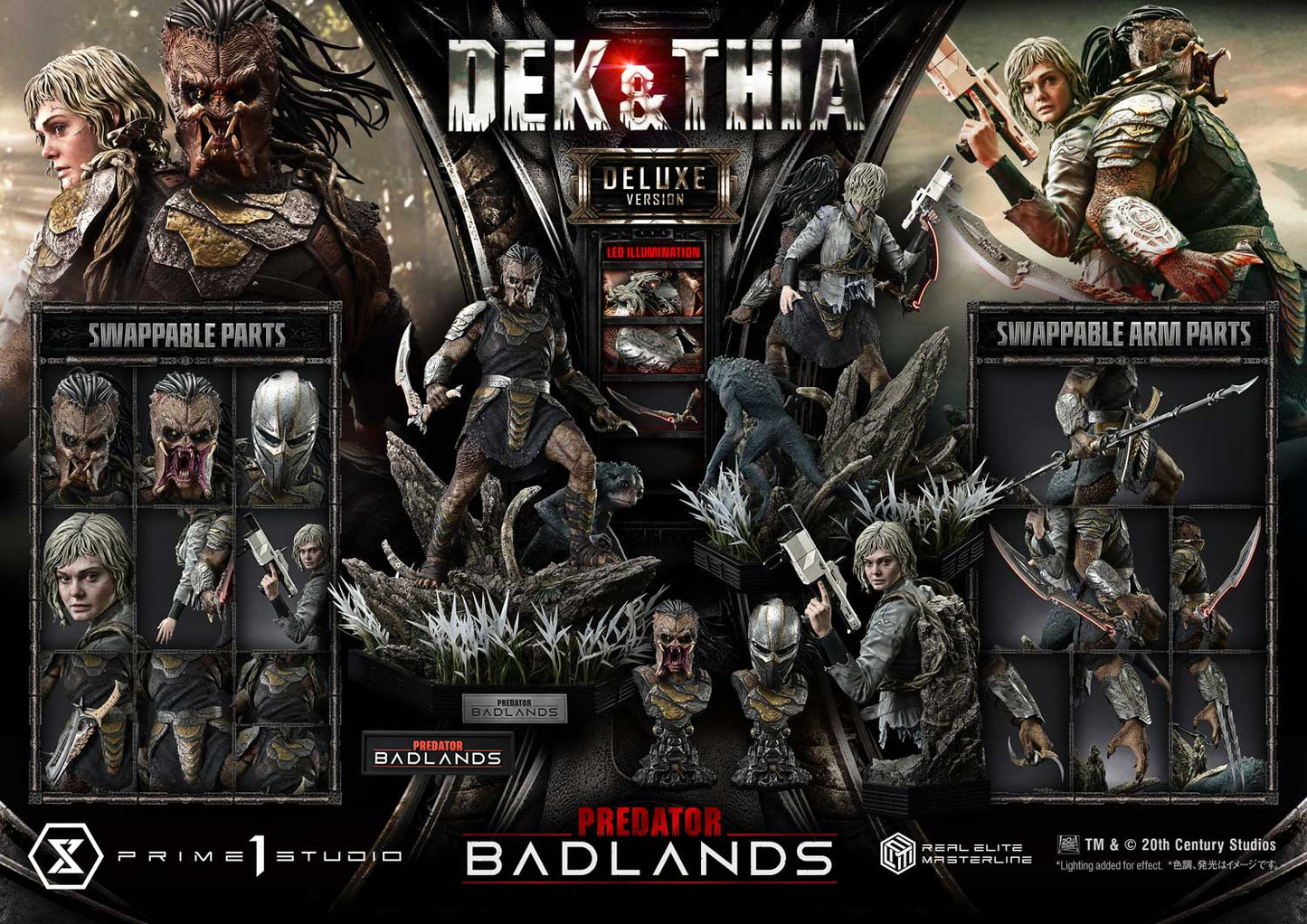 Prime 1 Studio - Predator: Badlands - 1/3 Scale Dek & Thia (Deluxe Version) Preorder